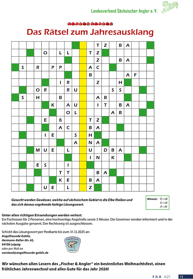 Jahresrätsel 2025